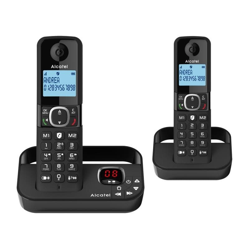 Alcatel Digital Twin Cordless Phone and Smart Call Block Black - ATL1423549