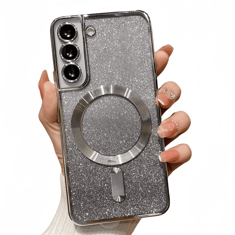 Glitter Magnetic Case for Samsung Galaxy S26 S24 Ultra S23 S22 S21 plus S20 FE A
