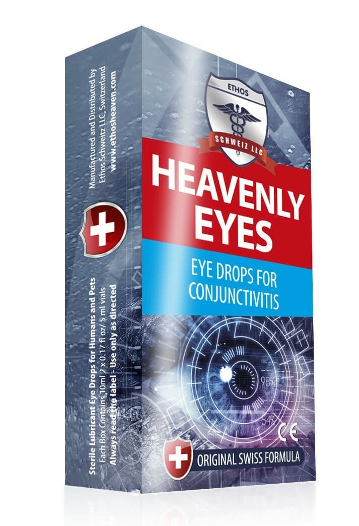 Ethos Eye Drops for Red Eye Infections and Conjunctivitis Heavenly Eyes 2 x 5ml