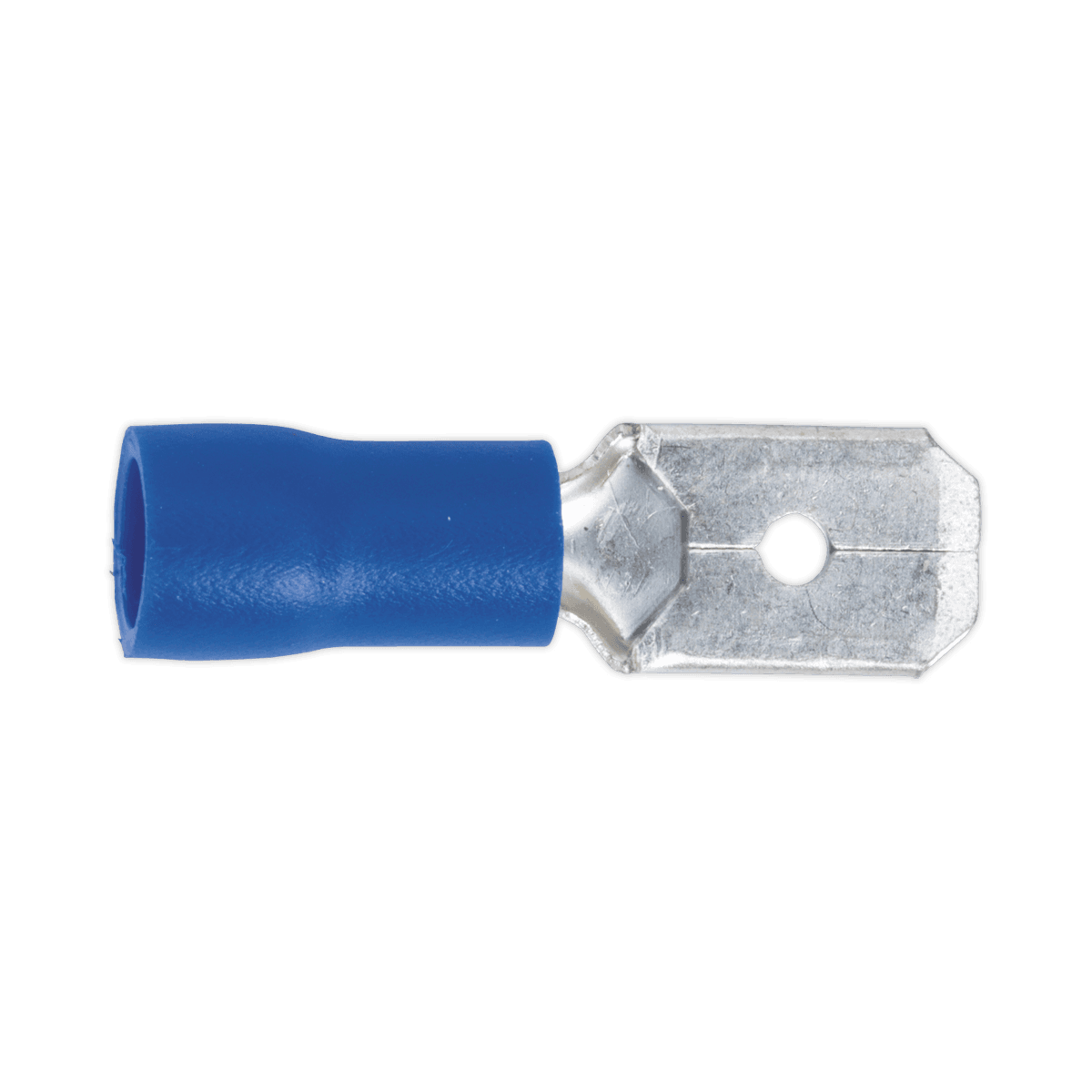 Sealey Push-On Terminal 6.3mm Male Blue Pack of 100 - BT21