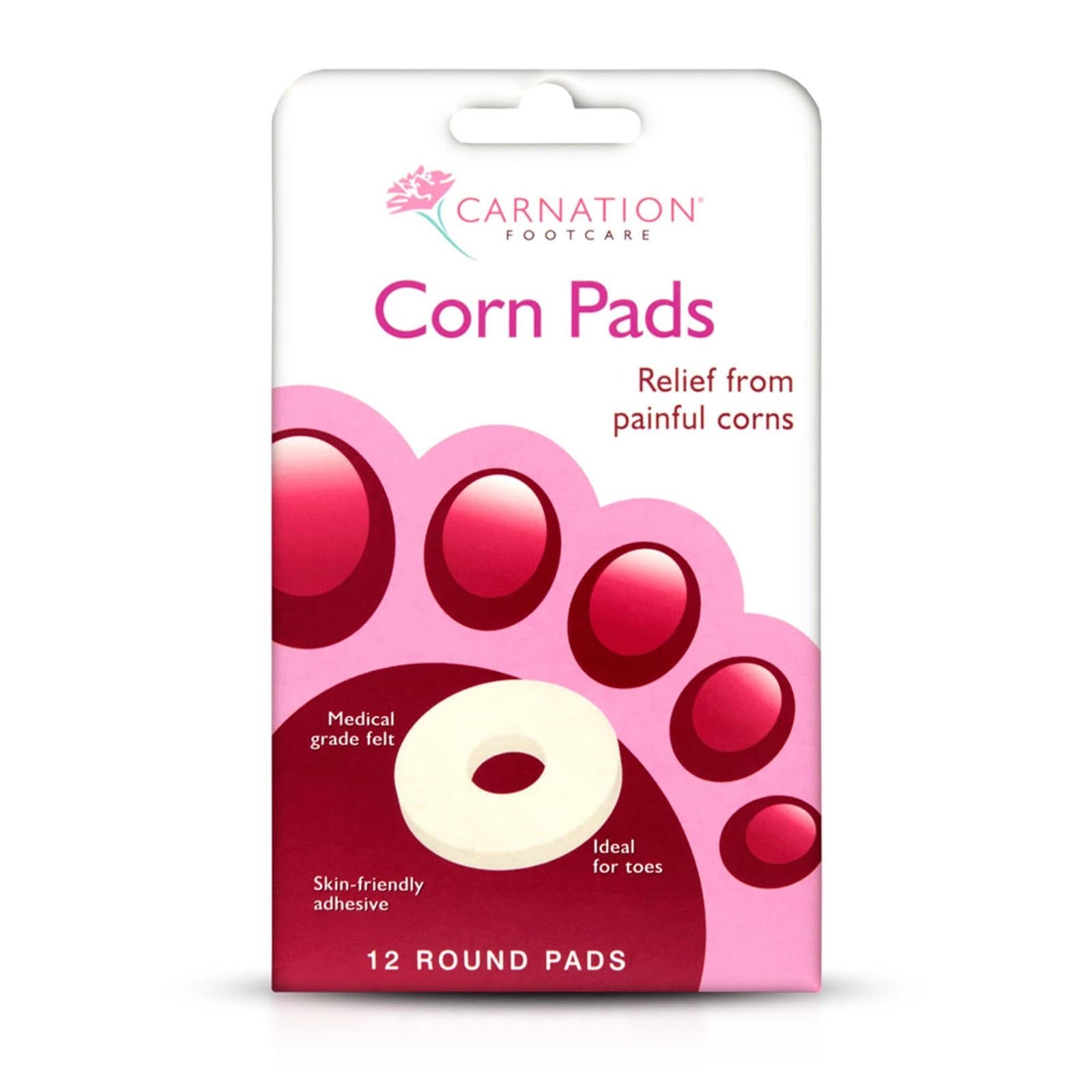Carnation Round Corn 12 Pads