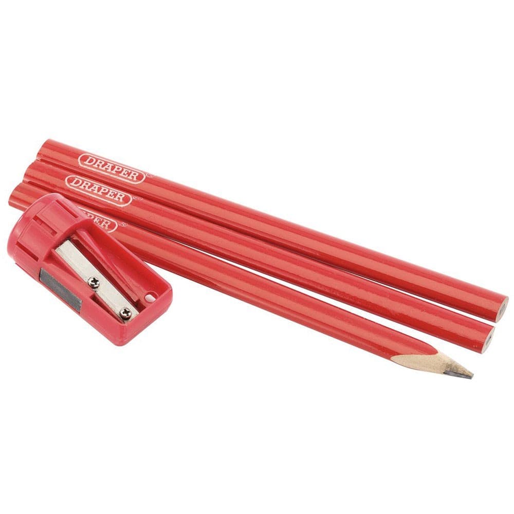 Draper 50990 Carpenter's Pencil and Sharpener Set