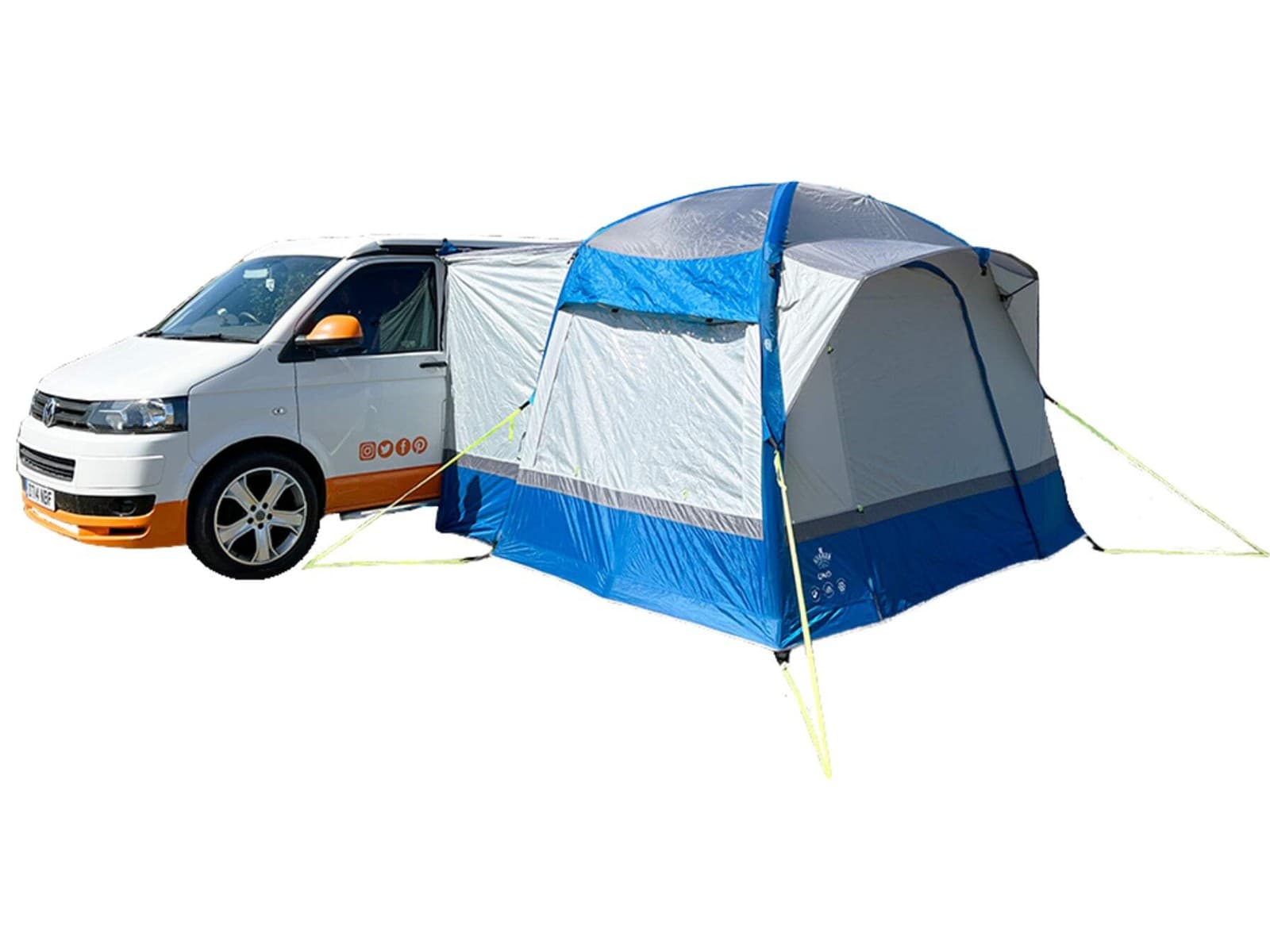 OLPRO - Uno Breeze® v2 Campervan Awning Blue and Grey | OB119
