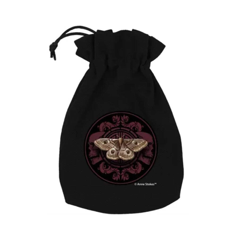 Anne Stokes Magic Moth Dice Pouch Bag Q-Workshop Cotton Drawstring