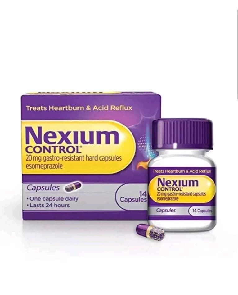 Nexium Control Tablets 20mg - Treats Heartburn and Acid Reflux / Hard 14 Capsules