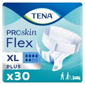 30 x TENA Proskin Flex Plus Extra Large | Adult Incontinence Flex |1 Pack of 30