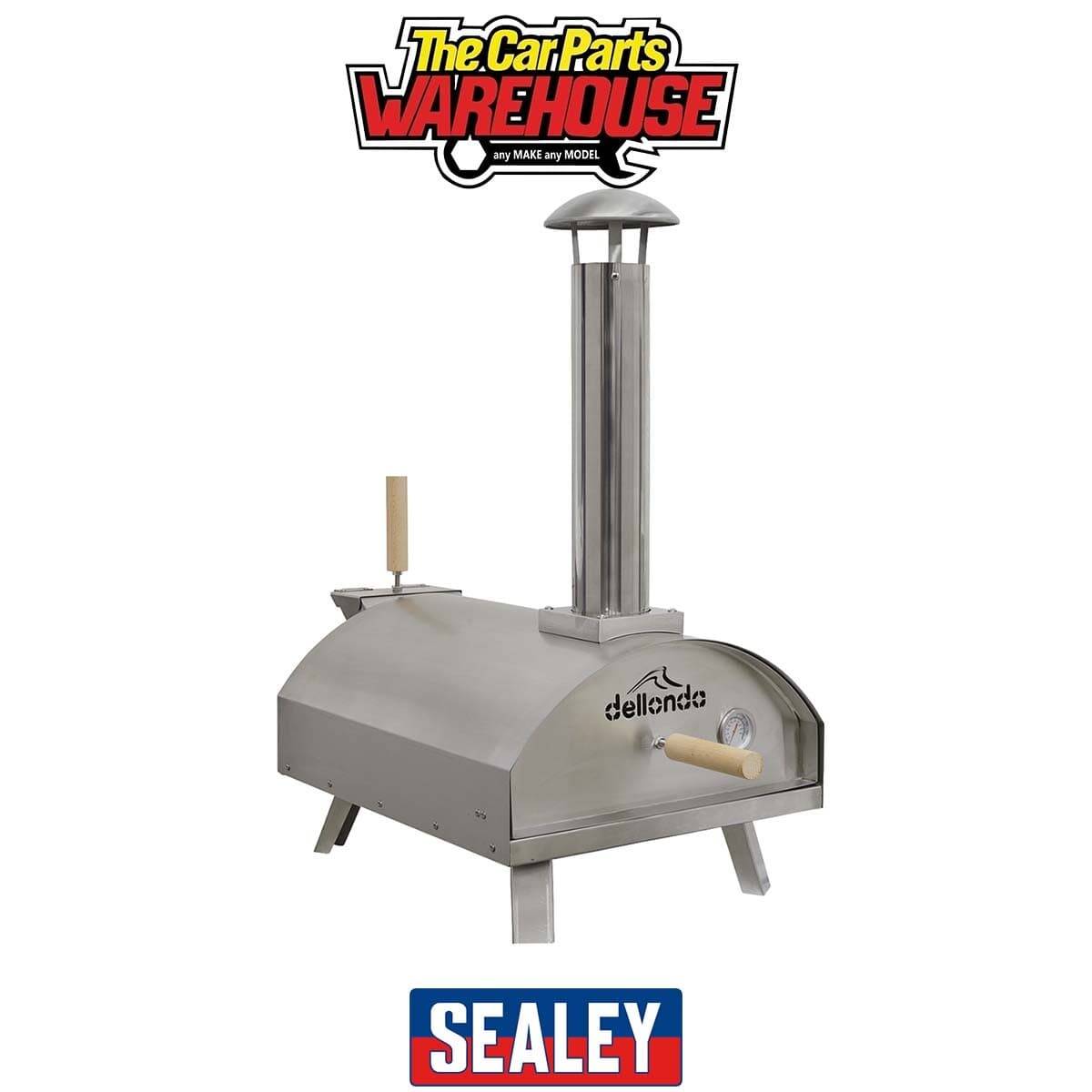 Sealey DG11 Dellonda Wood-Fired Pizza Oven 14\" - Stainless Steel