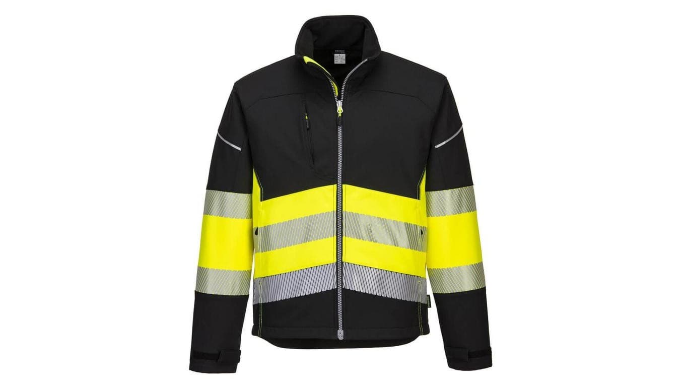 KURTKA OSTRZEGAWCZA SOFTSHELL PW375BKY ROZMIAR S Portwest
