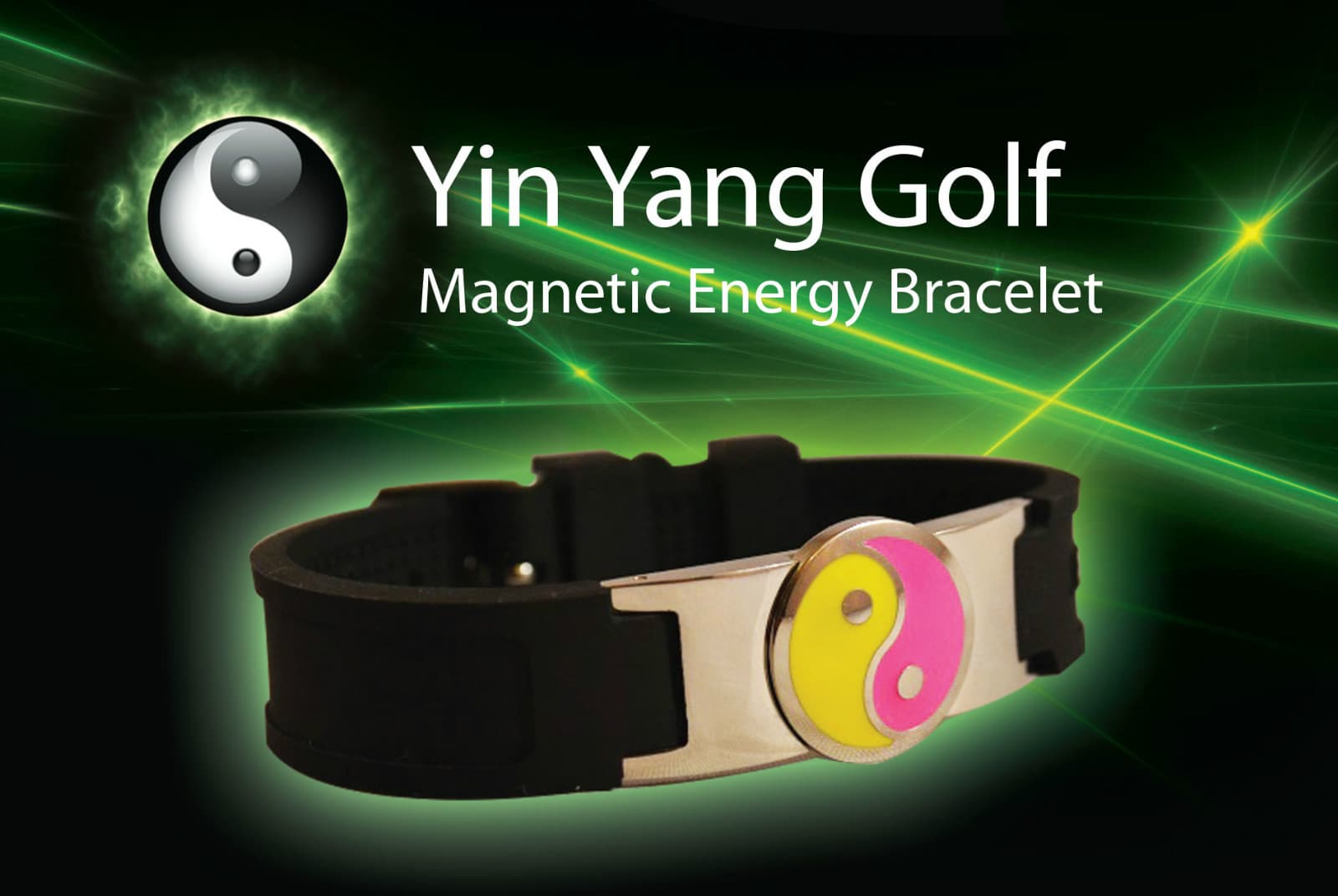 Yin Yang Golf magnetic energy bracelet bio power disc ball marker sport health P