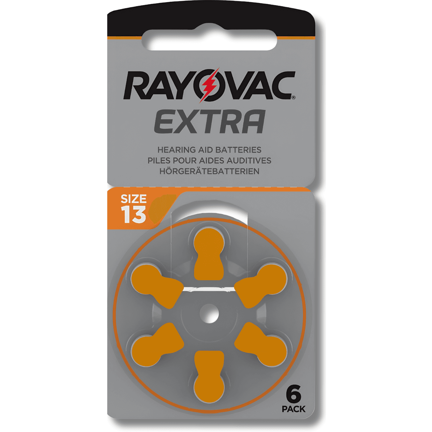 6x RAYOVAC 13 Hearing Aid Batteries Advanced 1.45V PR48 ZA13 *EXPIRY 11/2028*