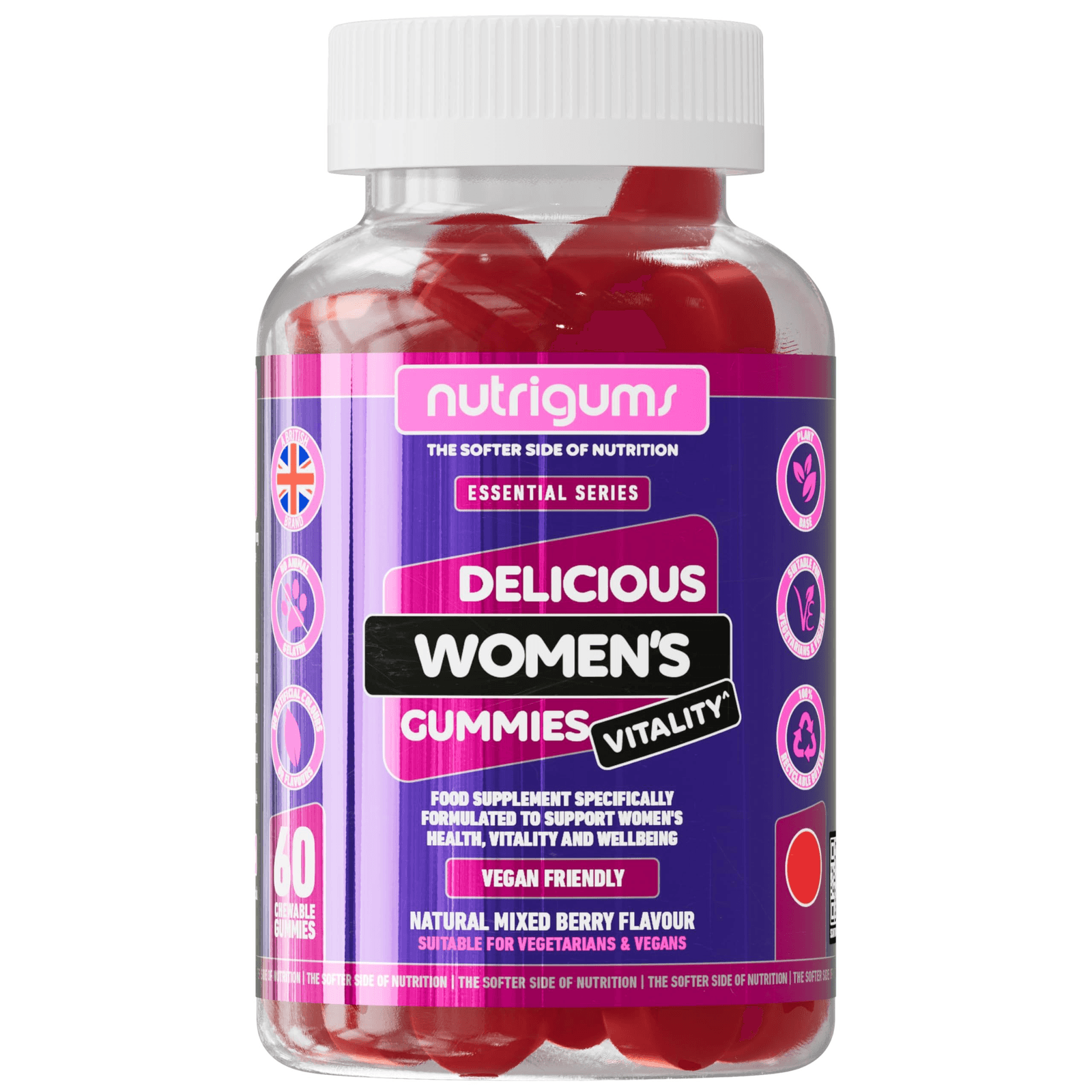 Women's Vitality Multivitamins and Probiotics Gummy | 60 count (Pack of 1)