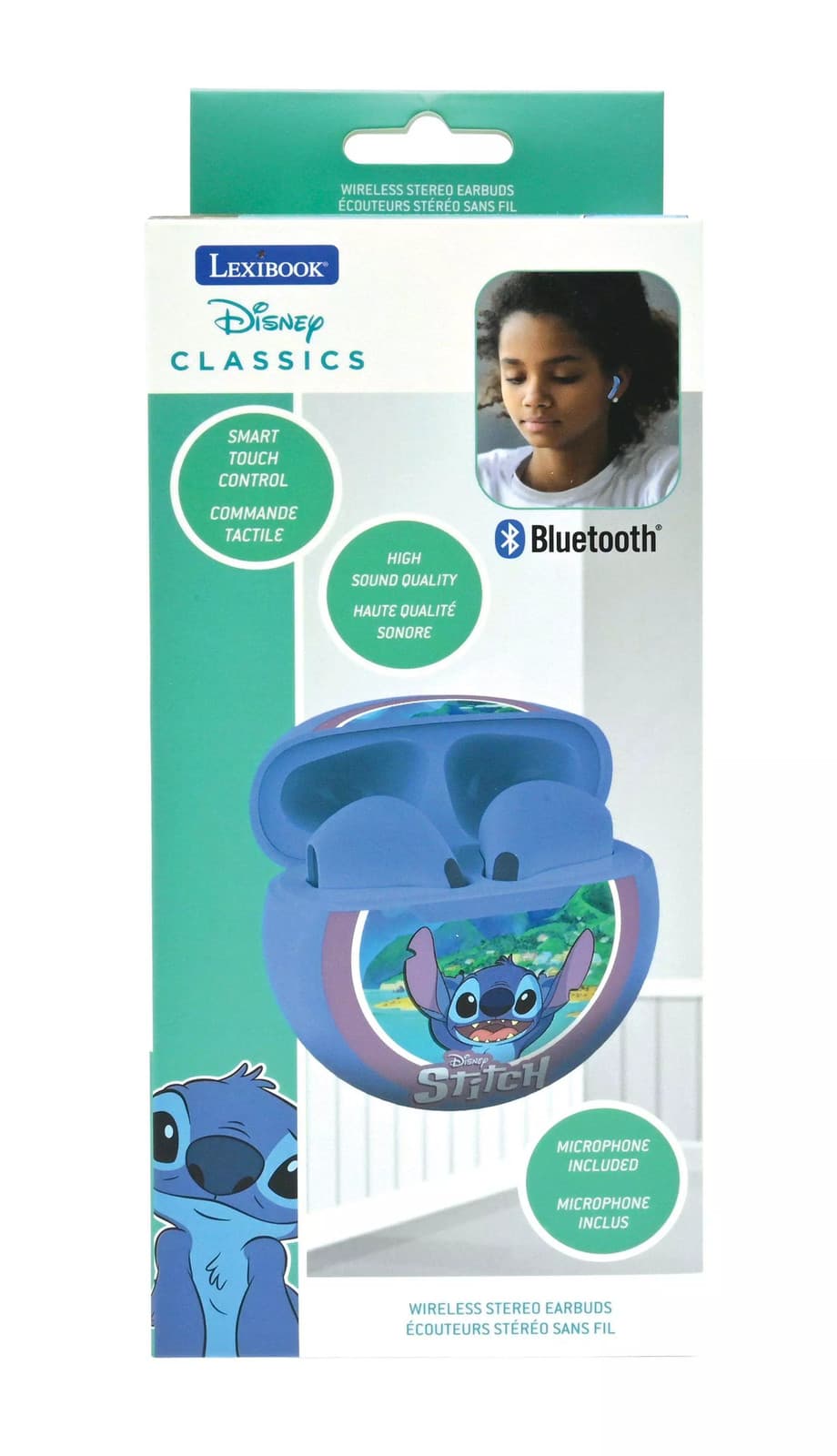 3380743100814 Słuchawki bezprzewodowe Stitch bluetooth Lexibook HPBT05D Lexibook
