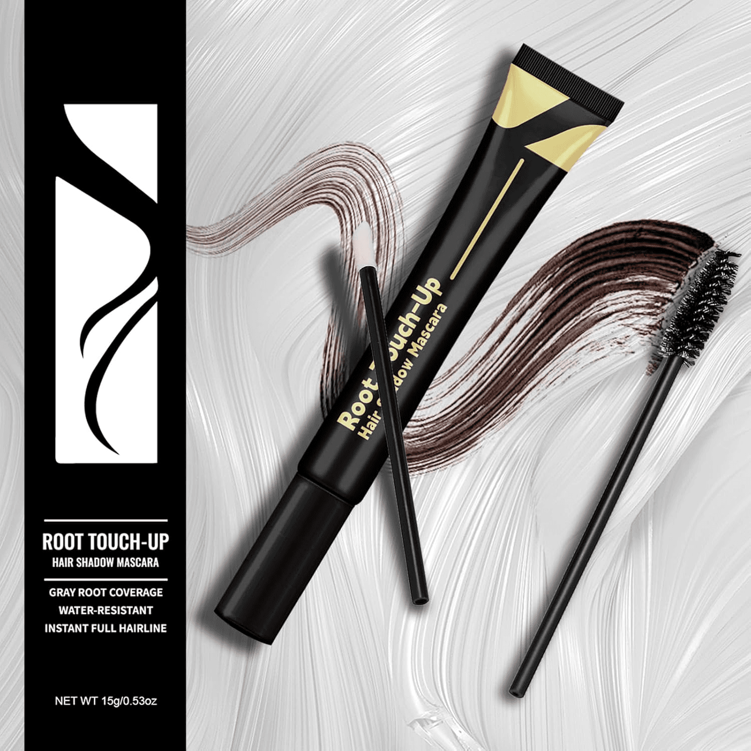 Root Touch up Dark Brown| Hair Mascara for Grey Hair| Water-Resistant Hair Root