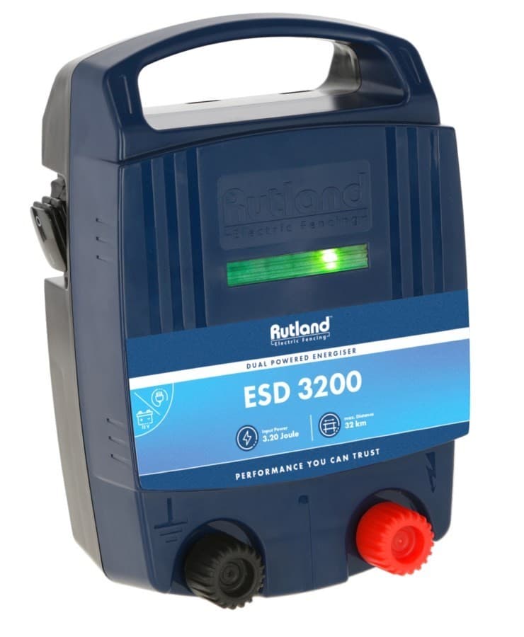 Rutland ESD3200 Dual Powered Electric Fence Energiser| 3.2J| 481872