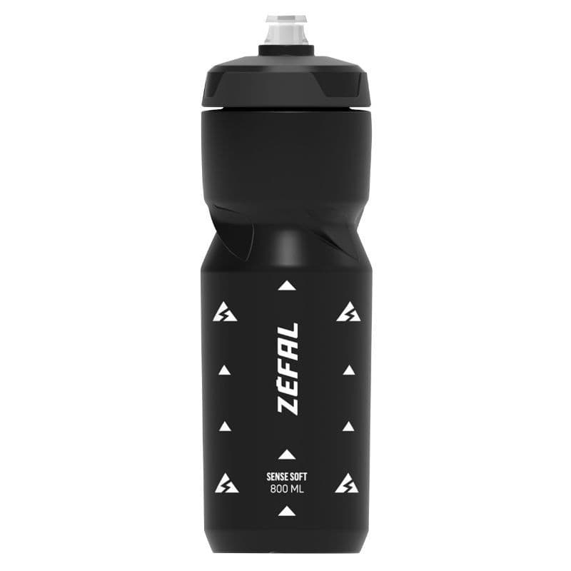 Zefal Soft Sense Water Bottle 800ml Dishwasher Safe Hydration Black