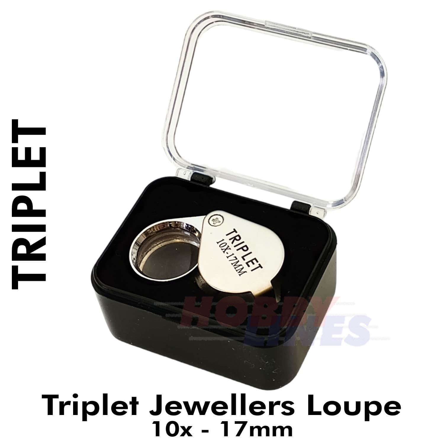 10X JEWELLERS LOUPE 17mm Triplet 10 times Magnifier 73828