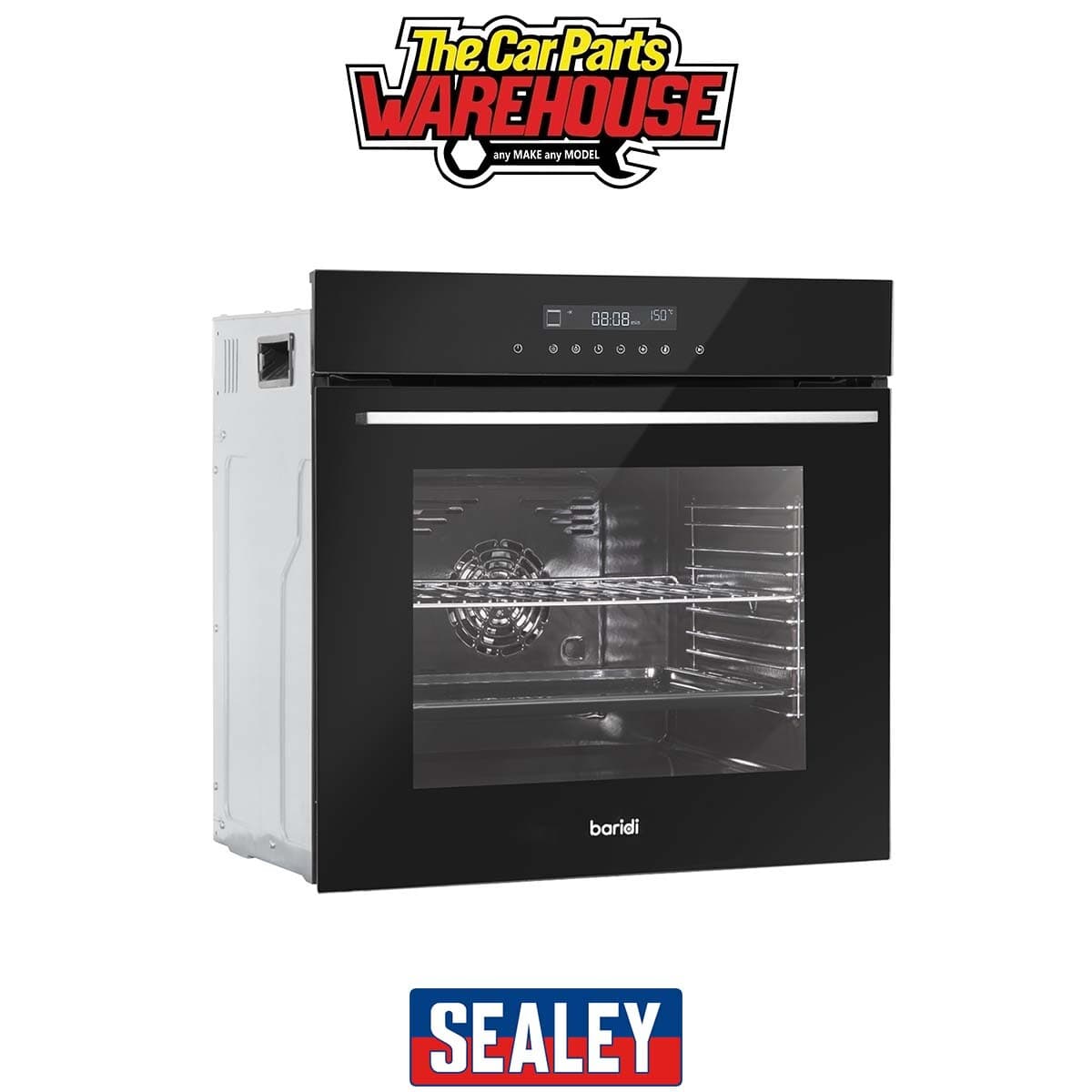 Sealey DH199 Baridi Integrated Fan-Assisted Electric Oven 60cm 72L Capaci