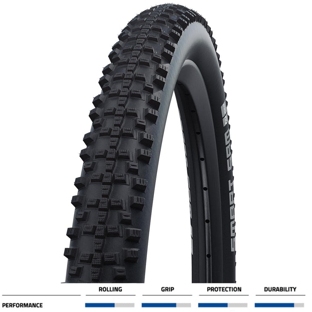 Schwalbe Bicycle Cycle Bike Smart Sam Performance Line Tyre Black - 27.5 X 2.60