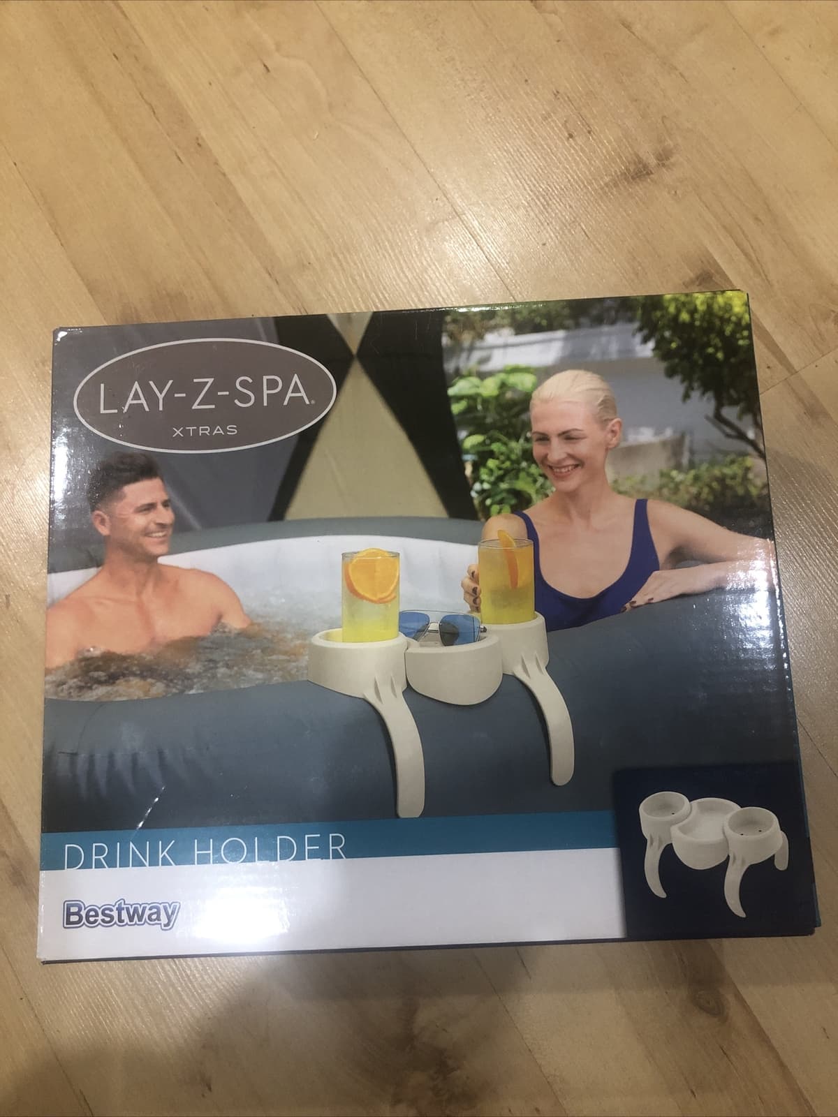 LAY-Z SPA HOT TUB 2X CUP DRINKS HOLDER and SNACK TRAY