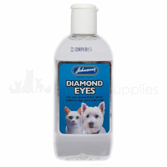 Johnsons Diamond Eyes Tear Stain Remover Dog Cat Face Cleaner 125ml