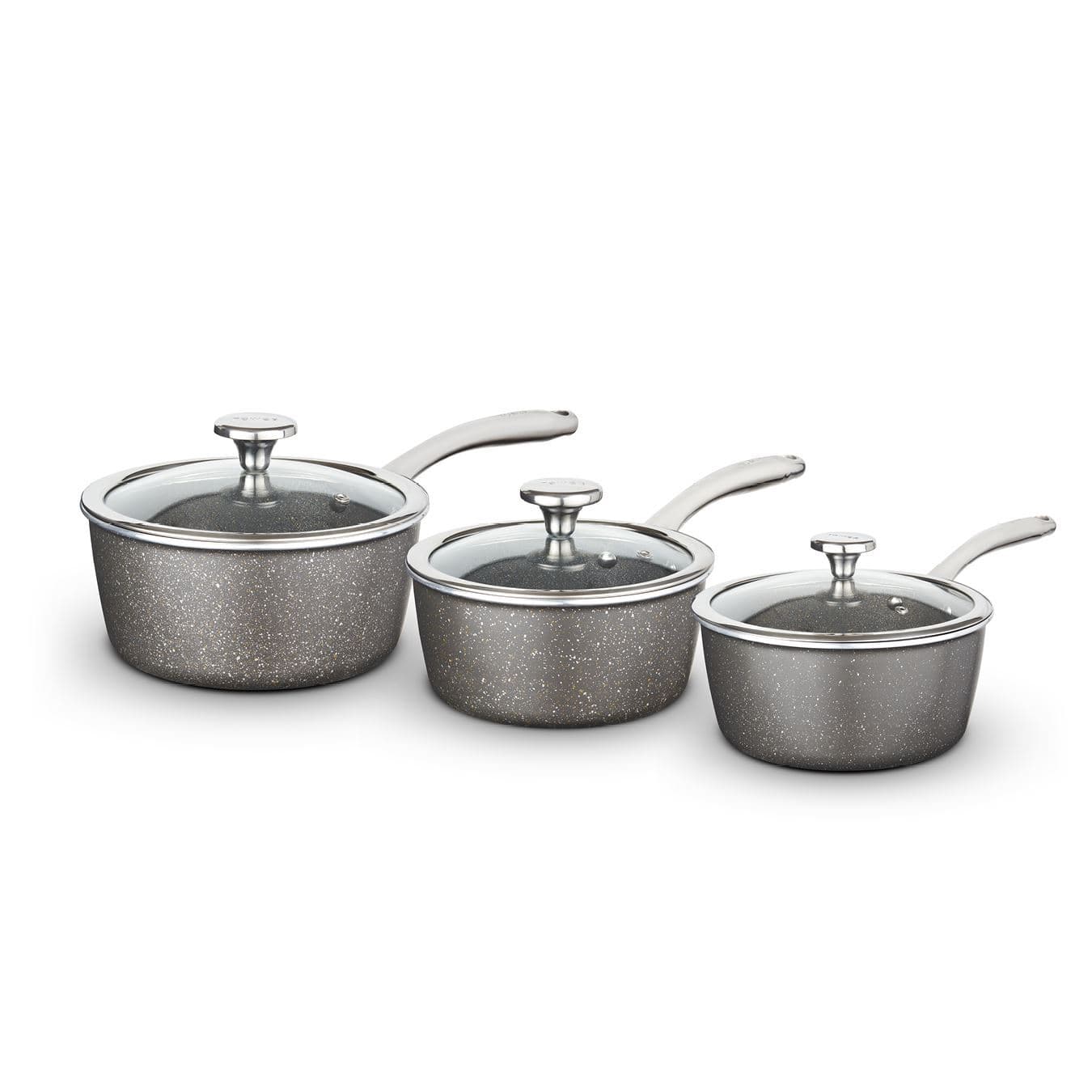 Tower Cerastone Pro Saucepan Set| 3 Piece| Oven Safe| Forged Aluminium T900200