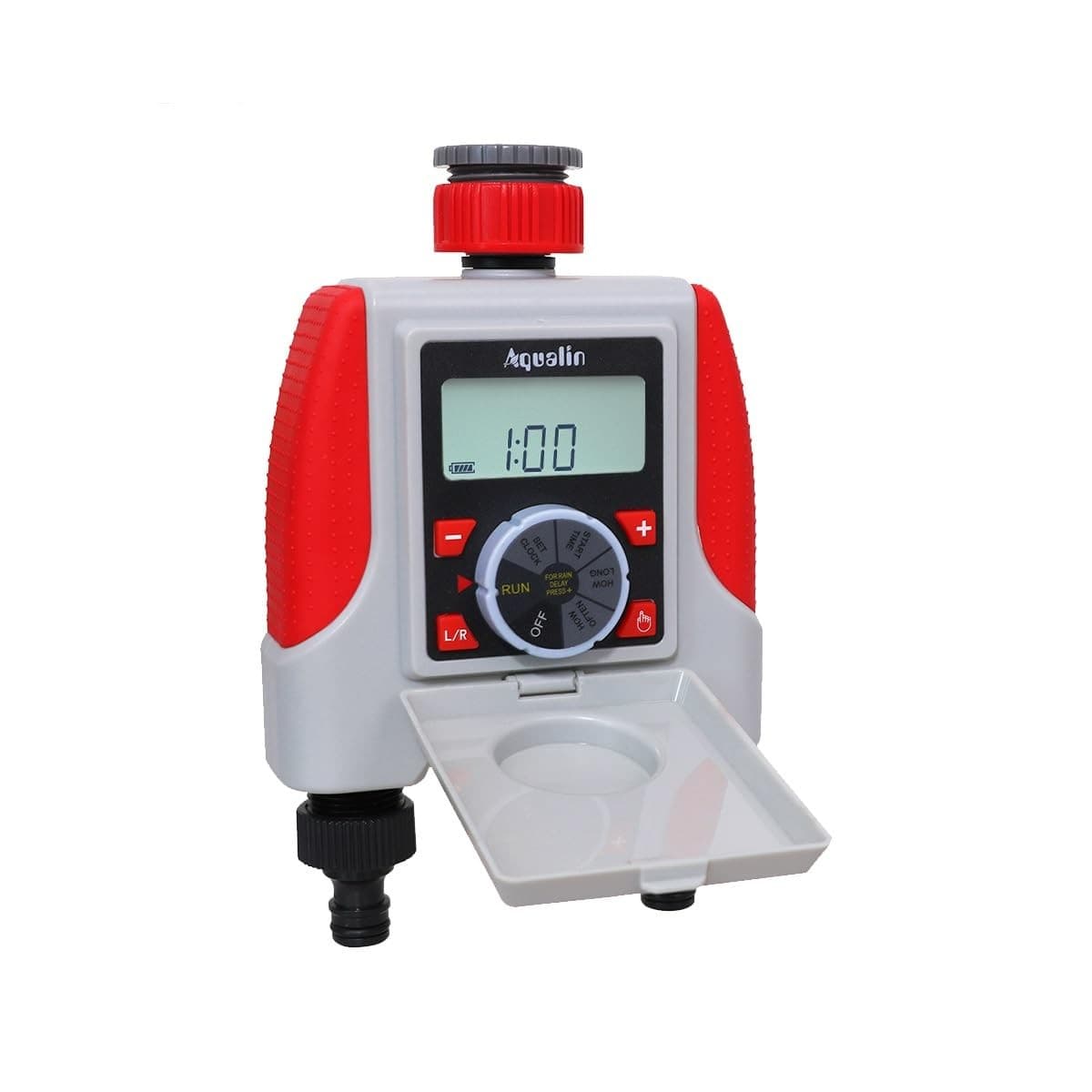 Water Sprinkler Timer Two Outlets Hose Tap Garden outlets| Red
