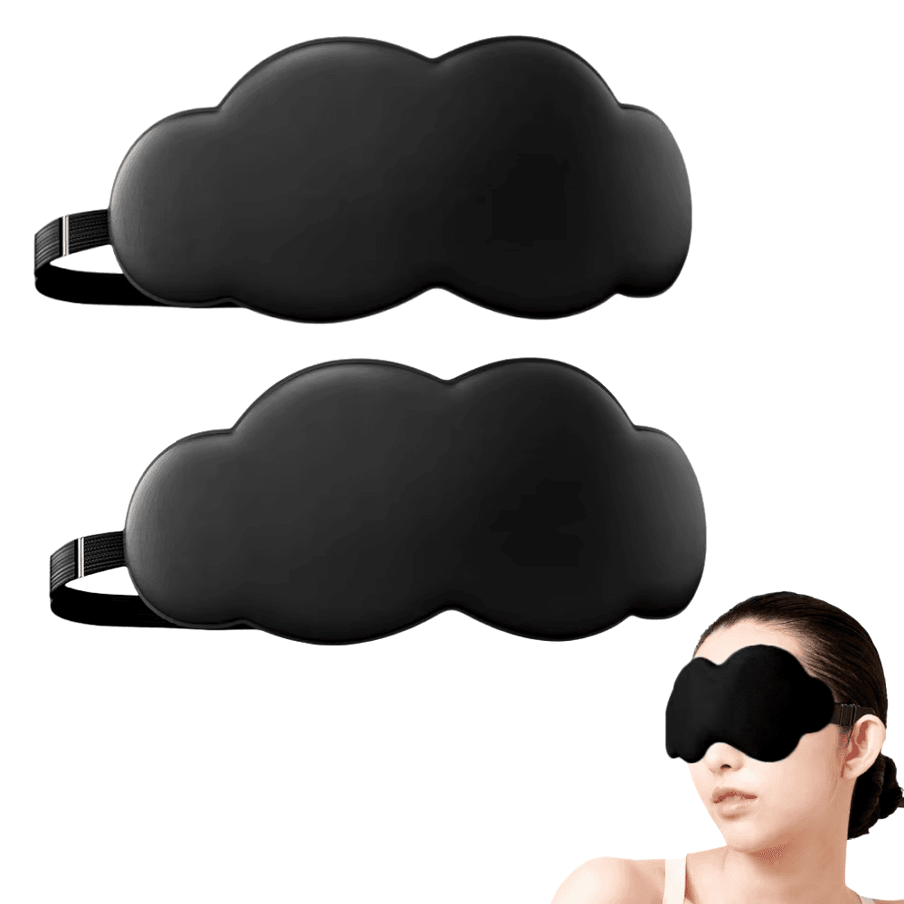 3D Contoured Sleep Mask 100% Light Blocking Eye Mask Ultra-Soft Skin-Friendly Ma
