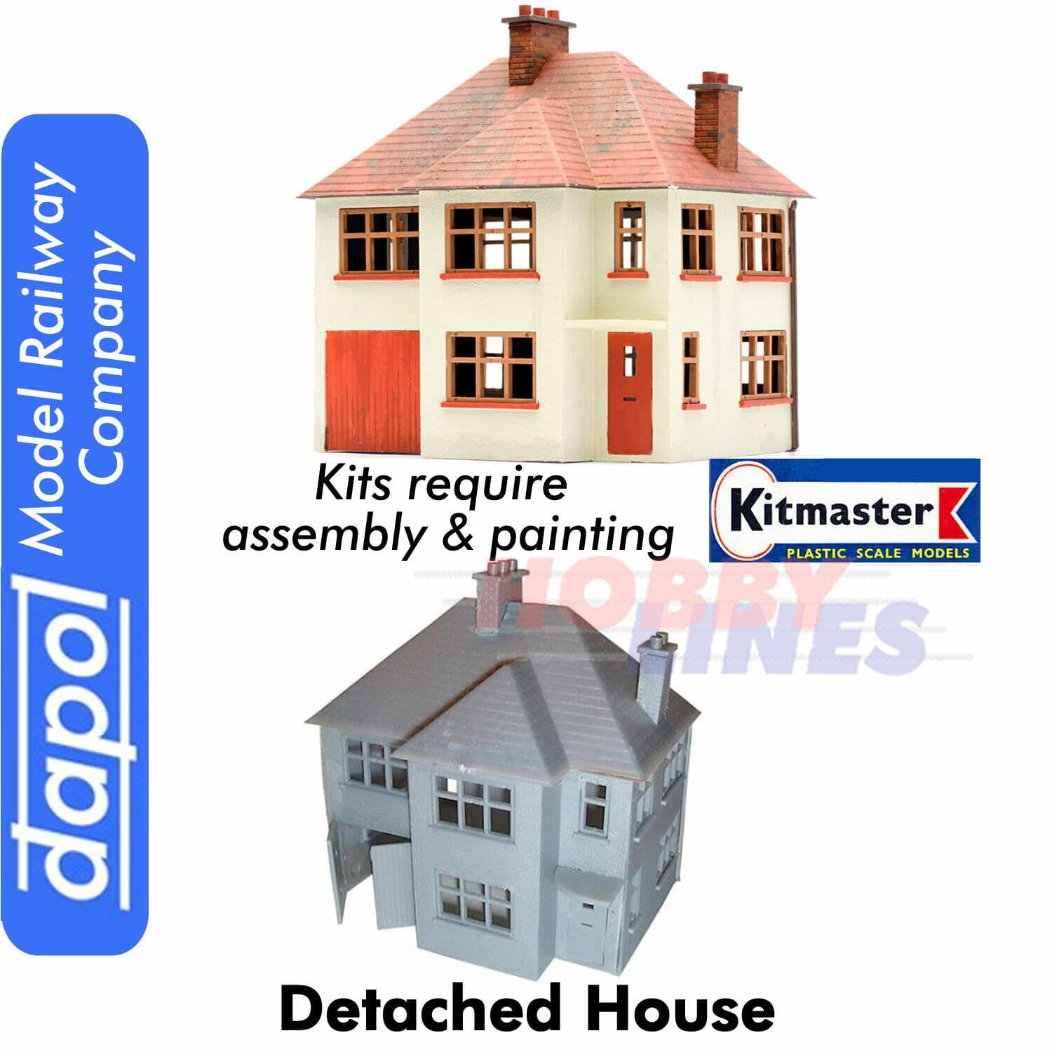 DETACHED HOUSE KitMaster Bulding Kit Model Railway Dapol OO Gauge C027