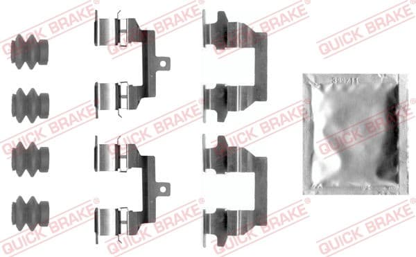 Rear QUICK BRAKE 109-0026 Accessory Kit| disc brake pad for NISSAN,PEUGEOT,RENAU