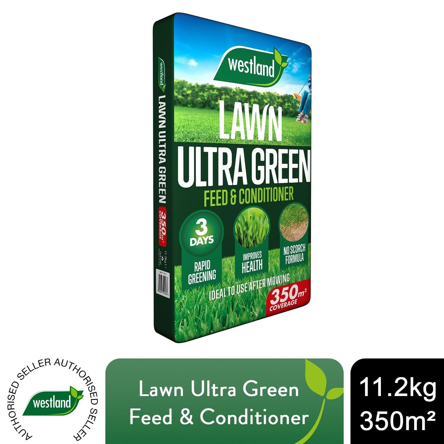 Westland Lawn Ultra Green Improves Lawn Health| 350m? Coverage Bag