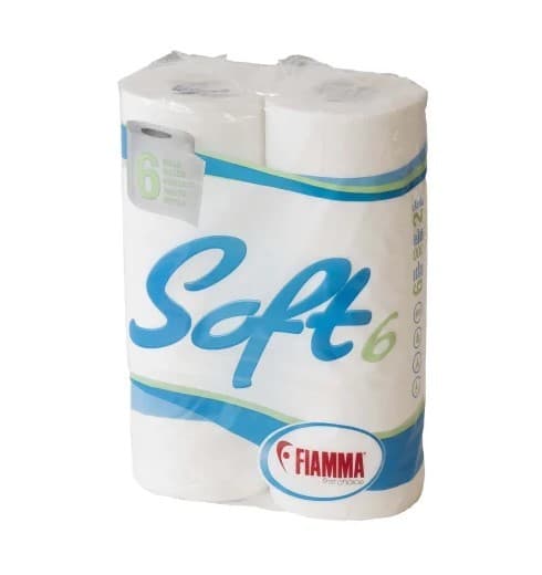 Fiamma Motorhome Soft 6 Toilet Tissue 2-Ply Biodegradable Paper - 97312-010