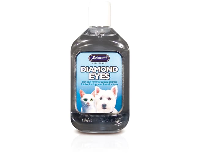Johnson's Diamond Eyes - tear stain remover and facial cleanser - cat and dog 125ml