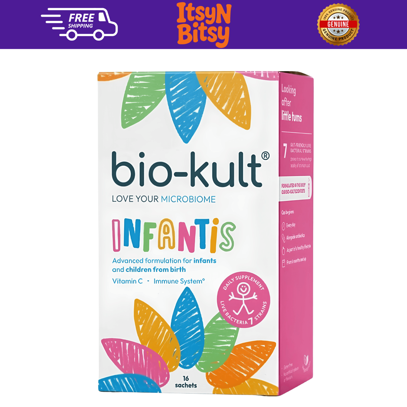 Bio-Kult Infantis with Probiotics and Prebiotics 16 Sachets 100% GENUINE NEW 🟢