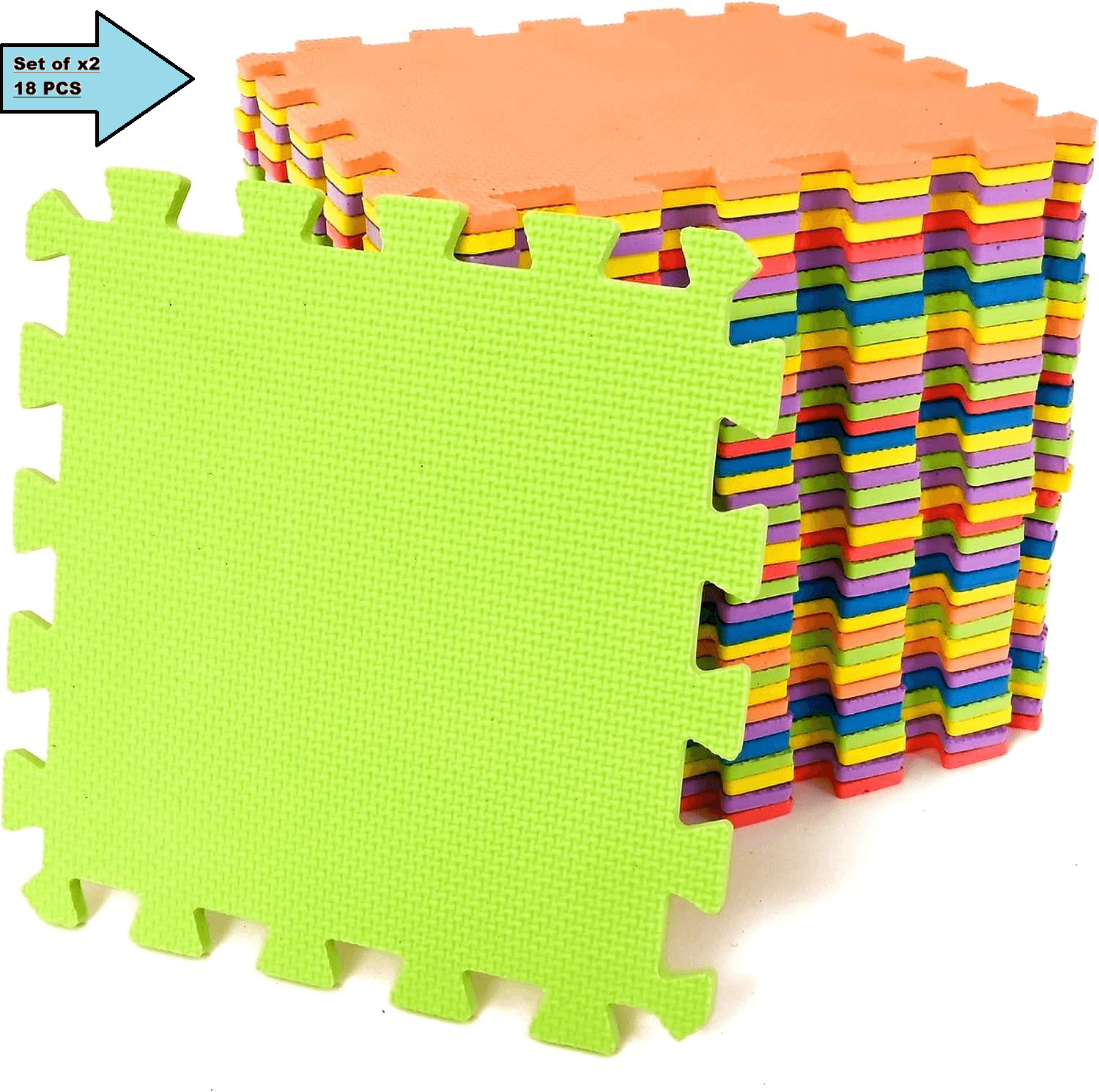 EVA Interlocking Soft Foam Play Mat Kids Gym Yoga Exercise Fitness Floor Tiles