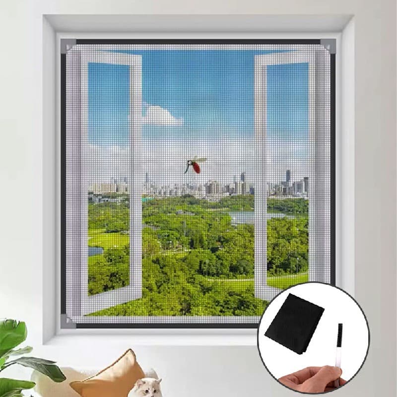 Black Mosquito Fly Screen Mesh Window Door Net Insect Bug Protection Cut to Size
