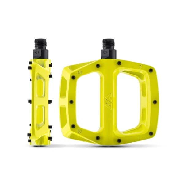 DMR V8 Large Platform Pedals Cro-Mo Axle For MTB BMX Downhill Trails In Lem Lime