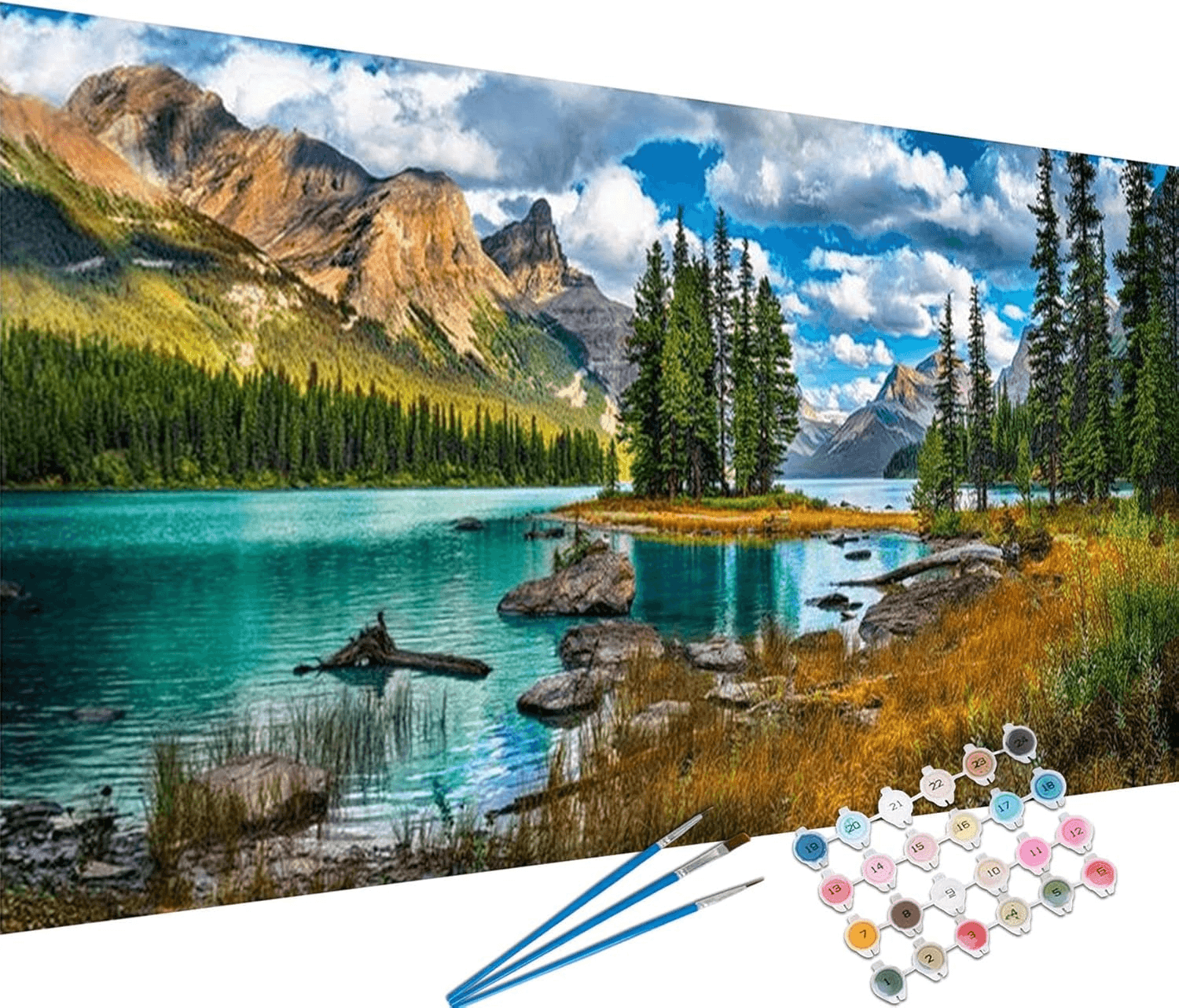 Paint by Numbers Kits for Adults| Landscape Painting by Number Kits on Canvas,Wi
