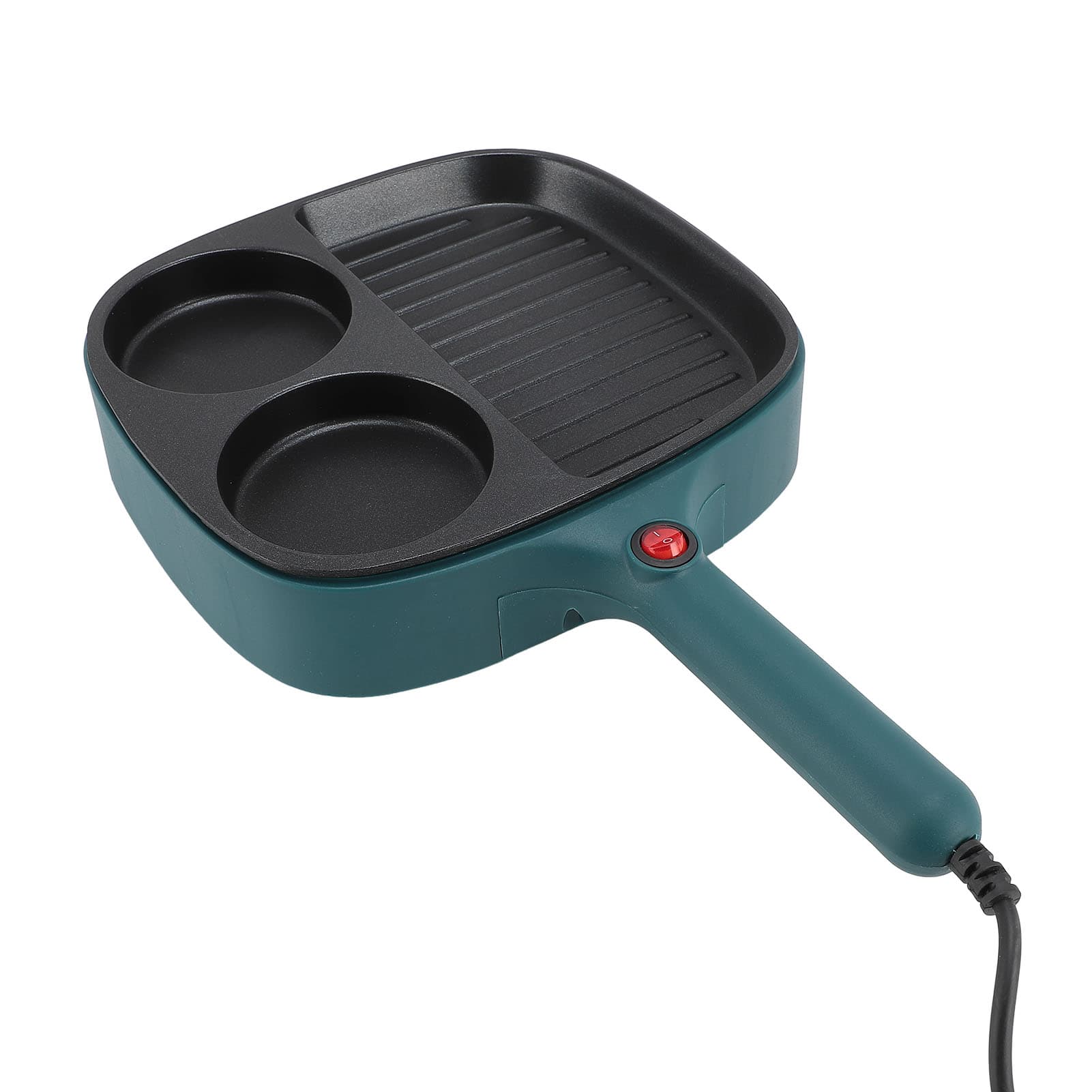 Nonstick Breakfast Frying Pan 2 Section Steak and Egg Frying Pan Divided Grill NEW