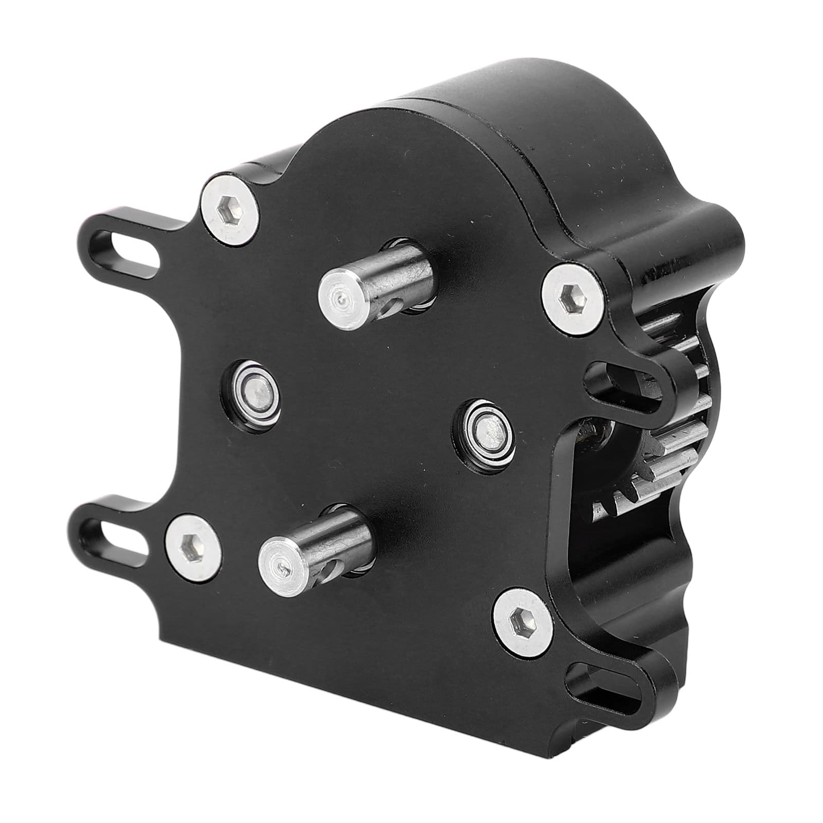 RC Car Gearbox Dual Outer Rotor Motor Transmission Case Assembly With Skid P NEW