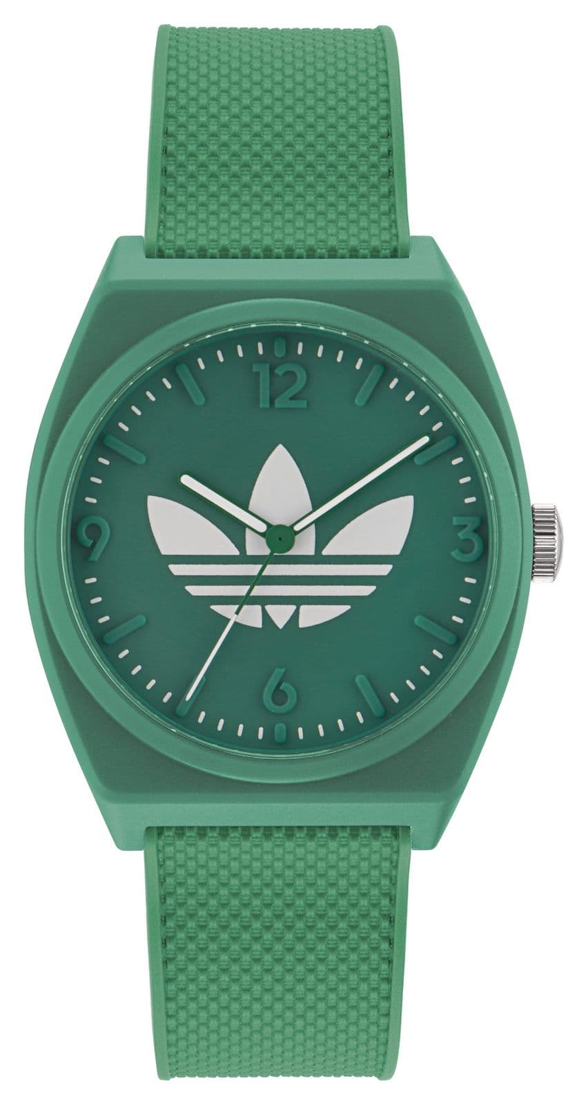 Adidas AOST23050 PROJECT TWO Green Dial Green Resin Strap Watch