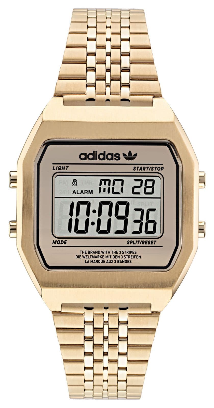 Adidas AOST22074 DIGITAL TWO (36mm) Digital Dial / Gold-Tone Watch