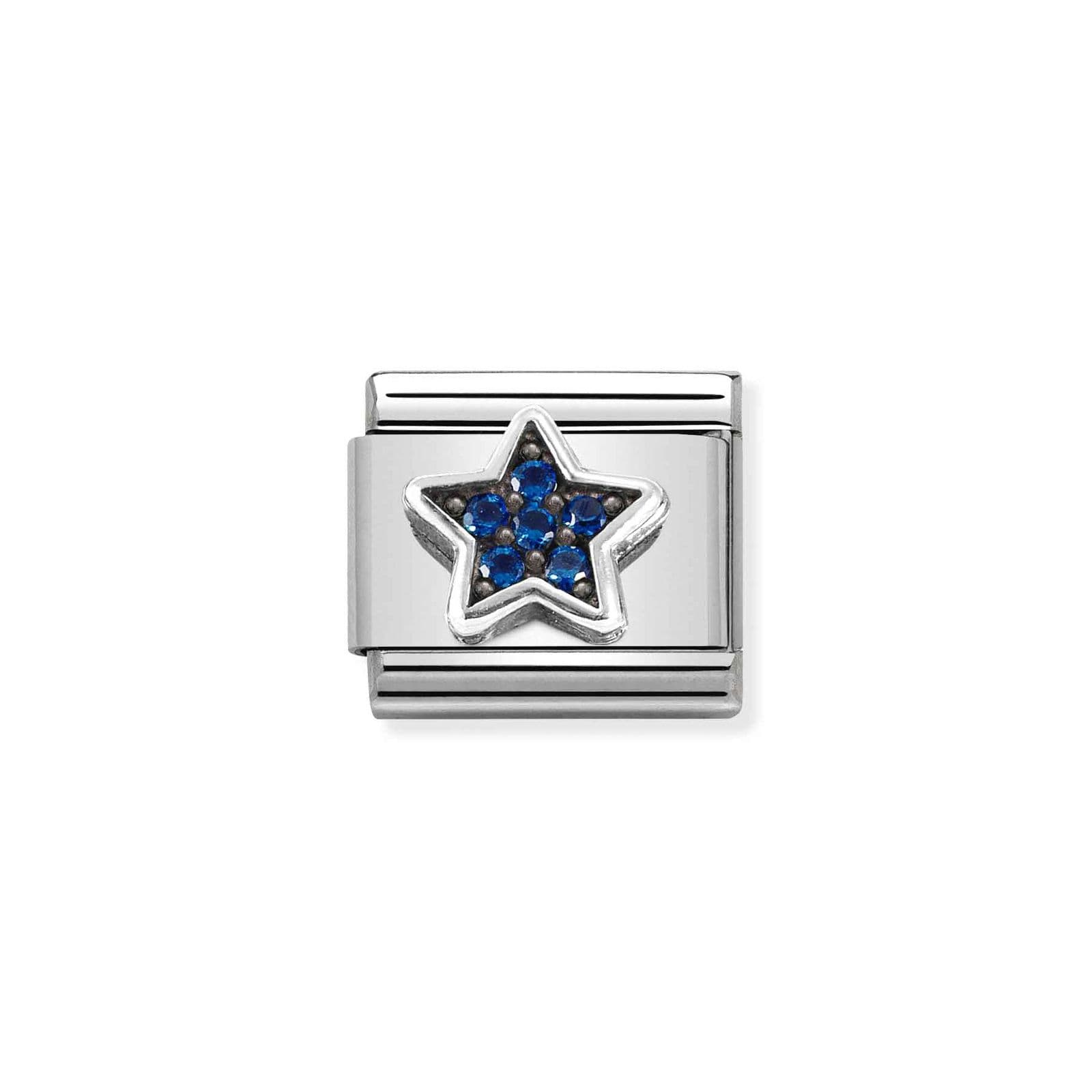 Nomination 330323/09 Classic Blue Star Oxidised Sterling Jewellery