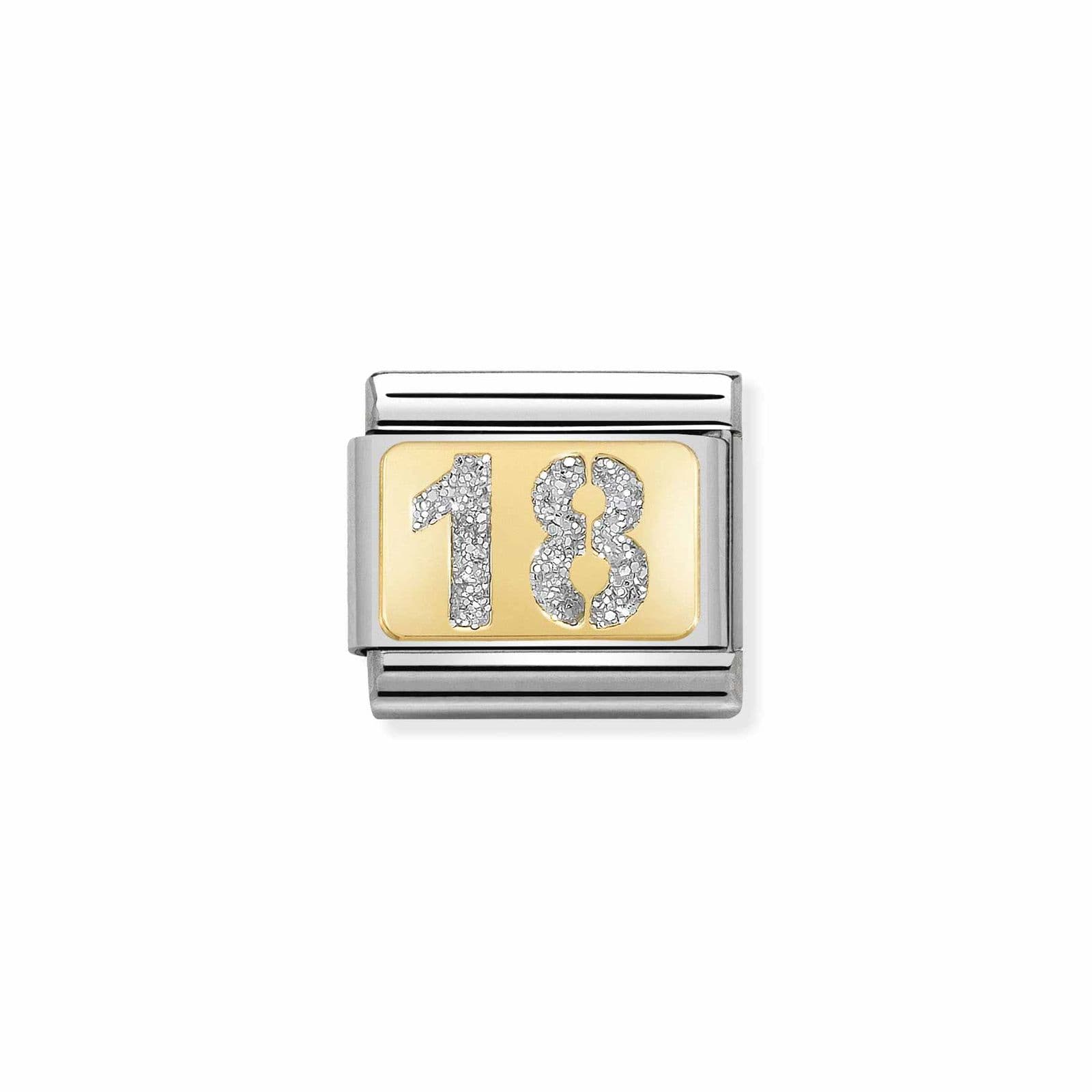 Nomination 030224/01 Classic GLITTER PLATES In Steel Enamel Jewellery