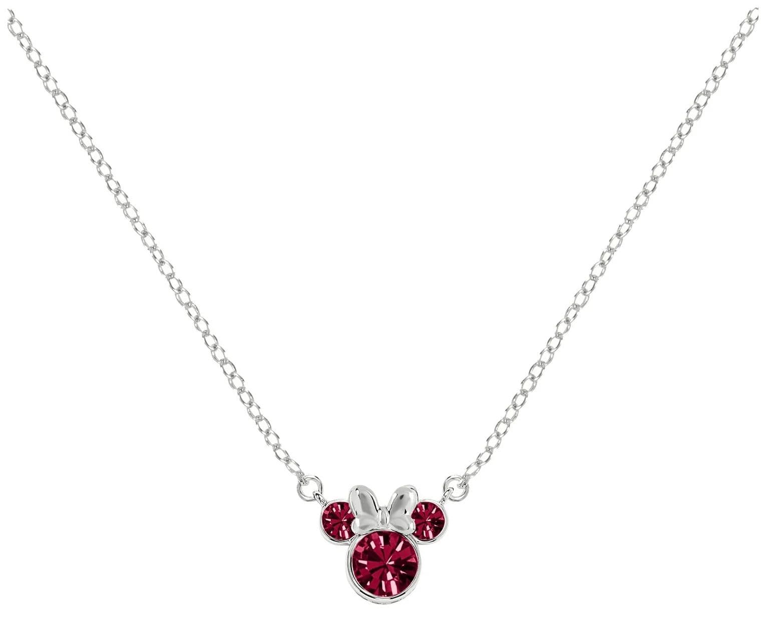 Disney N905424SJUYL-16.PH Minnie Mouse July Cz Ruby Jewellery