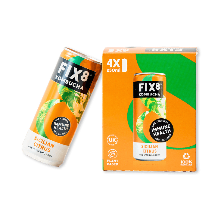 Fix8 Kombucha Sicilian Citrus 4x 250ml