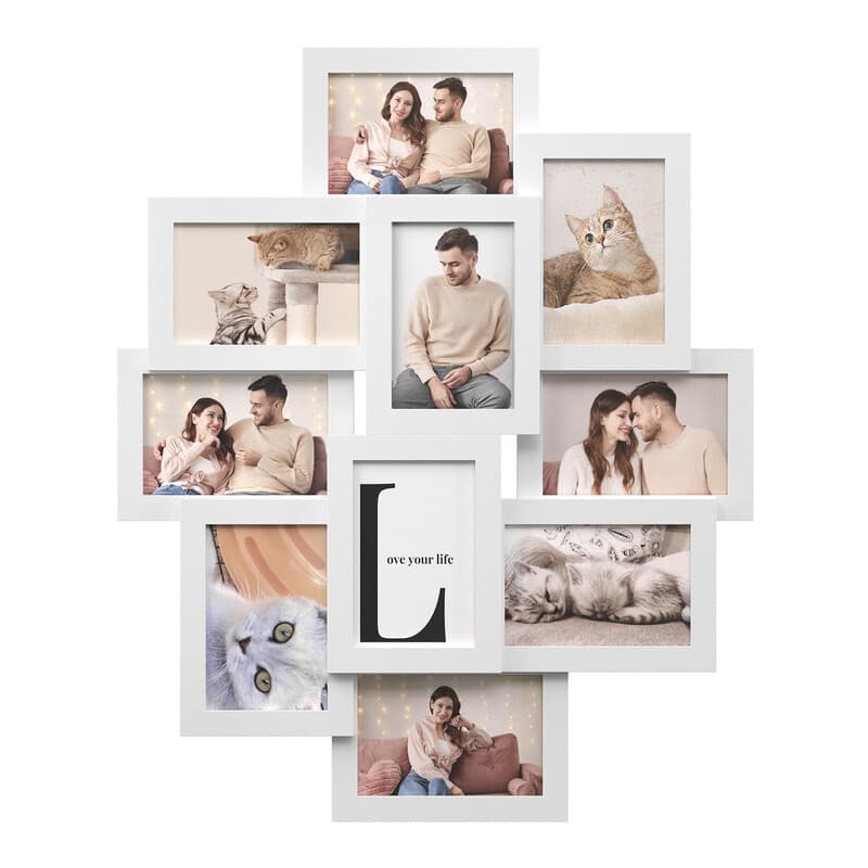 Photo Frame 10 Window White