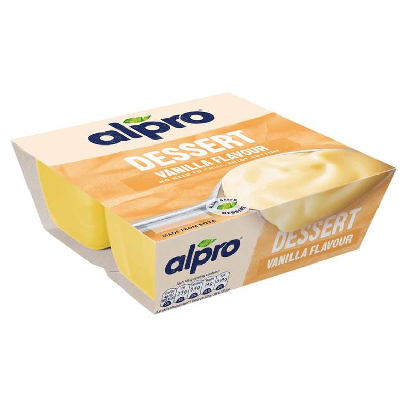 Alpro Dairy Free Vanilla Dessert 4 x 125g