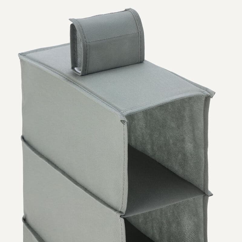 ANQI 8-Tier Hanging Closet Shelf Shoe Organizer, 11.5 x 41 x 5.5 in, Dark Grey