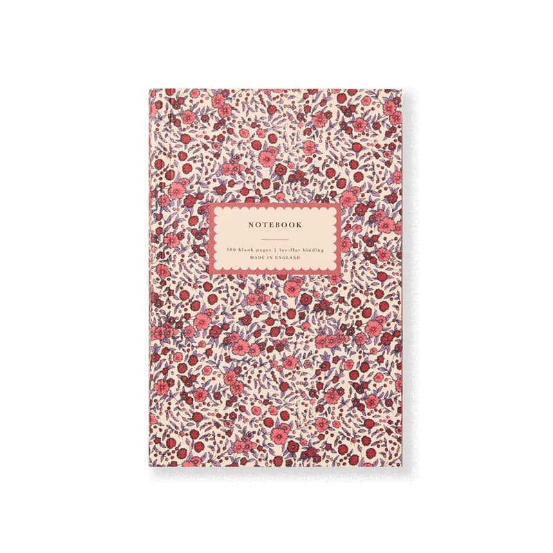 Katie Leamon A5 Notebook 300 Blank Pages 100GSM L&L Wild Rose