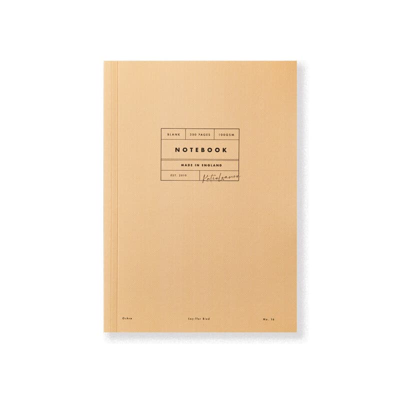 Katie Leamon A5 Notebook 300 Blank Pages 100GSM Ochre